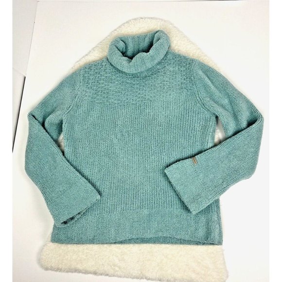 Columbia Womens Mint Soft‎ Chenille Turtleneck Pullover Sweater Size Medium - Picture 1 of 7